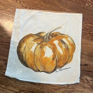 Pottery Barn Watercolor Pumpkin Pillow Cover